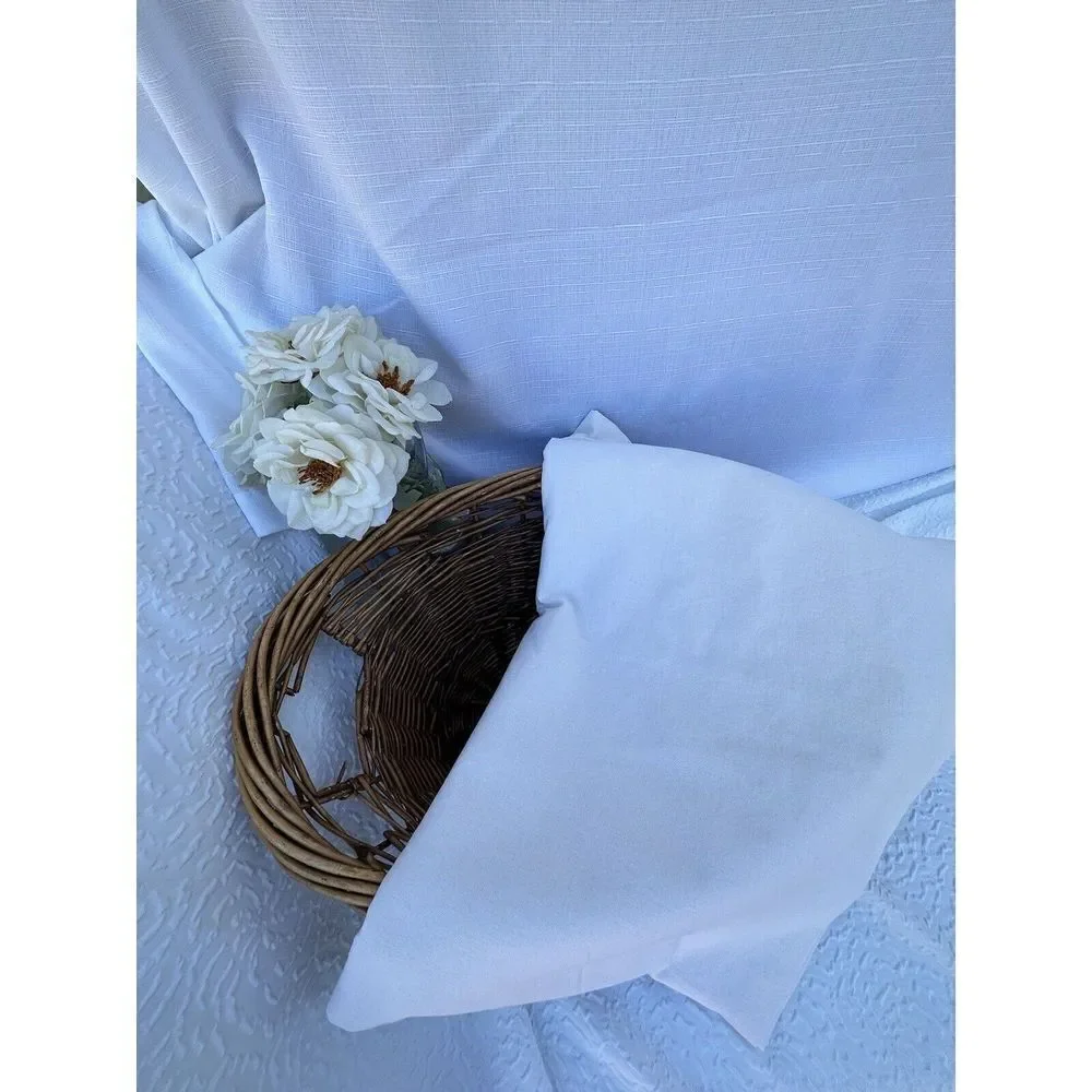 Vintage COUCKE FRANCE 70 X 108 PALE YELLOW Tablecloth 100% Cotton Made in France